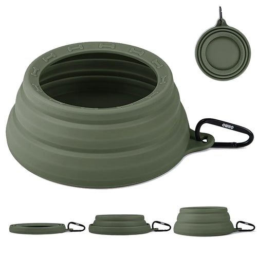 OHMO Spill Proof Collapsible Dog Water Bowl Large 34oz for Cars No Splash Portable Bowls for Dog Travel Pet Essentials for Road Trips Cat Travel Accessories