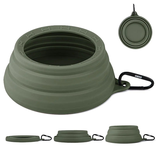 OHMO Spill Proof Collapsible Dog Water Bowl Large 34oz for Cars No Splash Portable Bowls for Dog Travel Pet Essentials for Road Trips Cat Travel Accessories